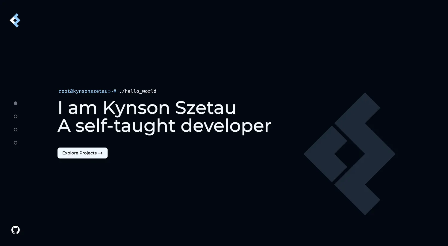 A screenshot of version 2 of kynsonszetau.com